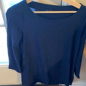 Eileen Fisher navy top, EUC, loose fitting